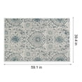 thumbnail image 1 of Outdoor Rug for Patios Clearance, Reversible Tropical Outdoor Decor Area Rugs,Plastic Straw Waterproof Carpet, Camping Mat for RV, Porch, Deck, Camper, Balcony, Cyan Large, 1 of 6
