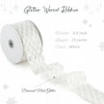 CCOCC 2026 New 1Roll 2.5 Inch Glitter Diamond Mesh Wired Ribbon for ...