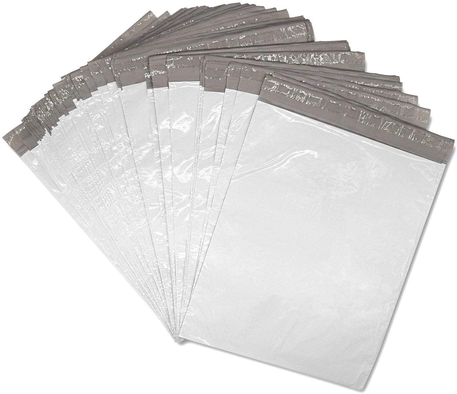  Poly  Mailer  Bags Plain Mailers 10x13 100 Pcs White with 