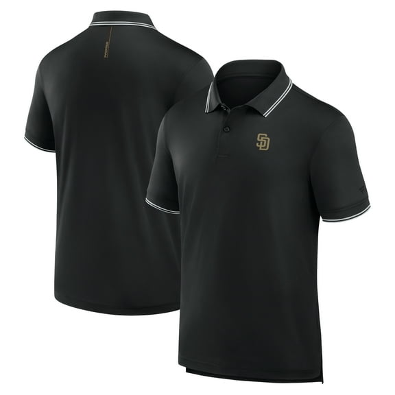 Men's Fanatics Black San Diego Padres Front Office Move Mono Pique Polo