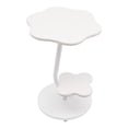 thumbnail image 3 of Side Table Creative Modern End Table, Easy Assembly Modern Home Decor Bedside Table, White Nightstand Coffee End Table for Living Room, Bedroom, Small Spaces 23.6" (2 Tier), 3 of 10