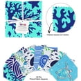 thumbnail image 2 of Soimoi Beach Ocean Print&nbsp;Precut 5-inch Cotton&nbsp;Fabric&nbsp;Quilting&nbsp;Squares&nbsp;Charm Pack DIY Patchwork Sewing Craft- Blue, 2 of 3