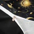 thumbnail image 3 of Homewish Sun Moon Stars Twin Duvet Cover, Cosmos Celestial Planet Twin Bedding, Black Gold, Black Reversible 2pcs, 1 Duvet Cover and 1 Pillowcase, 3 of 5