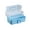 Blue trumpet, variant on Large Capacity Storage Box Three-Layer Storage Case with Handle Plastic Medicine Box for Art Materials Paints Medicine