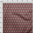 thumbnail image 2 of oneOone Viscose Jersey Fabric Leaves|Floral & Paisley Block Printed Craft Fabric BTY 60 Inch Wide, 2 of 4