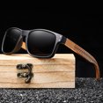 thumbnail image 2 of Bamboo Sunglasses for Men and Women, TAC Lens, Sports Style, Universal Fit, Customizable, 1 Pair, 2 of 5