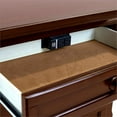 thumbnail image 6 of FOA Caiden 3pc Cherry Solid Wood Bedroom Set - Queen + Nightstand + Chest, 6 of 7