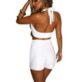thumbnail image 4 of Women Halter Vest with Sexy Hollow Open Chest Simple Clothing, 4 of 8