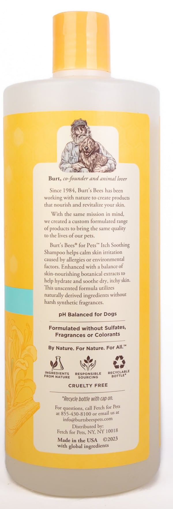 Burt's Bees Itch Soothing Dog Shampoo with Honeysuckle