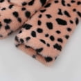 thumbnail image 5 of Tisuna Jacket For Toddler Girls Leopard Print Loong Sleeve Hooded Coat Leisure Soft Winter Kids Daily Wear Pink Size 6-7 Years, 5 of 8