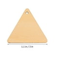 thumbnail image 2 of 100 piezas de rebanadas triangulares de bricolaje con orificio colgante, piezas de madera, recortes sin terminar, 2 of 7
