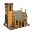 thumbnail image 3 of Maqueta de capilla a escala 1/72. Escena en miniatura. Diorama para . Madera pintable a escala 1:72. Rompecabezas 3D de madera. Micro paisaje., 3 of 9