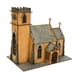 thumbnail image 3 of Kit de maqueta de capilla a escala 1/72, micro paisaje, diorama sin terminar para pintar, modelo arquitectónico, rompecabezas de madera 3D para, 3 of 9