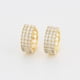 thumbnail image 4 of Hermosas Arracadas Anchas Para Dama Swarovski Oro 14K Lam dorado Unitalla, 4 of 7