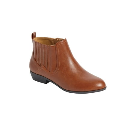 

Comfortview Wide Width Jae Bootie | Short Ankle Boot | Women s Winter Shoes - 12 WW Brown