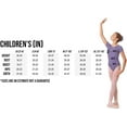 thumbnail image 2 of Eurotard Girls  Short Sleeve Leotard , BLK, Intermediate, 2 of 2