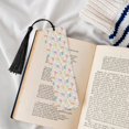 thumbnail image 4 of Kdxio Flower Color Rabbit Print Metal Tassel Bookmarks,Perfect Gift for Art Lovers and Bookworms Metal Bookmarks for Women, 4 of 8