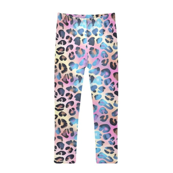 joogoo Girls' Leggings Leopard-a2 Print Yoga Pants 6T