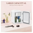 thumbnail image 2 of Skincare Mini Fridge with LED Mirror, 4L Makeup Refrigerator for Skincare, Cosmetics, Drinks - Portable Small Fridge for Bedroom, Dorm, Office, 2 of 7