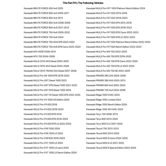 Tusk Ball Joint Kit For KAWASAKI BRUTE FORCE 750 4X4i EPS 2023