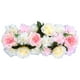 thumbnail image 1 of Fondo de pared con flores artificiales, puerta arqueada, hilera de flores, decoración de pared con flores 3D rosa champán, 1 of 7