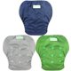 thumbnail image 1 of Pañales de natación Wegreeco para bebés y niños pequeños, reutilizables, azul marino, paquete de 3, 1 of 8