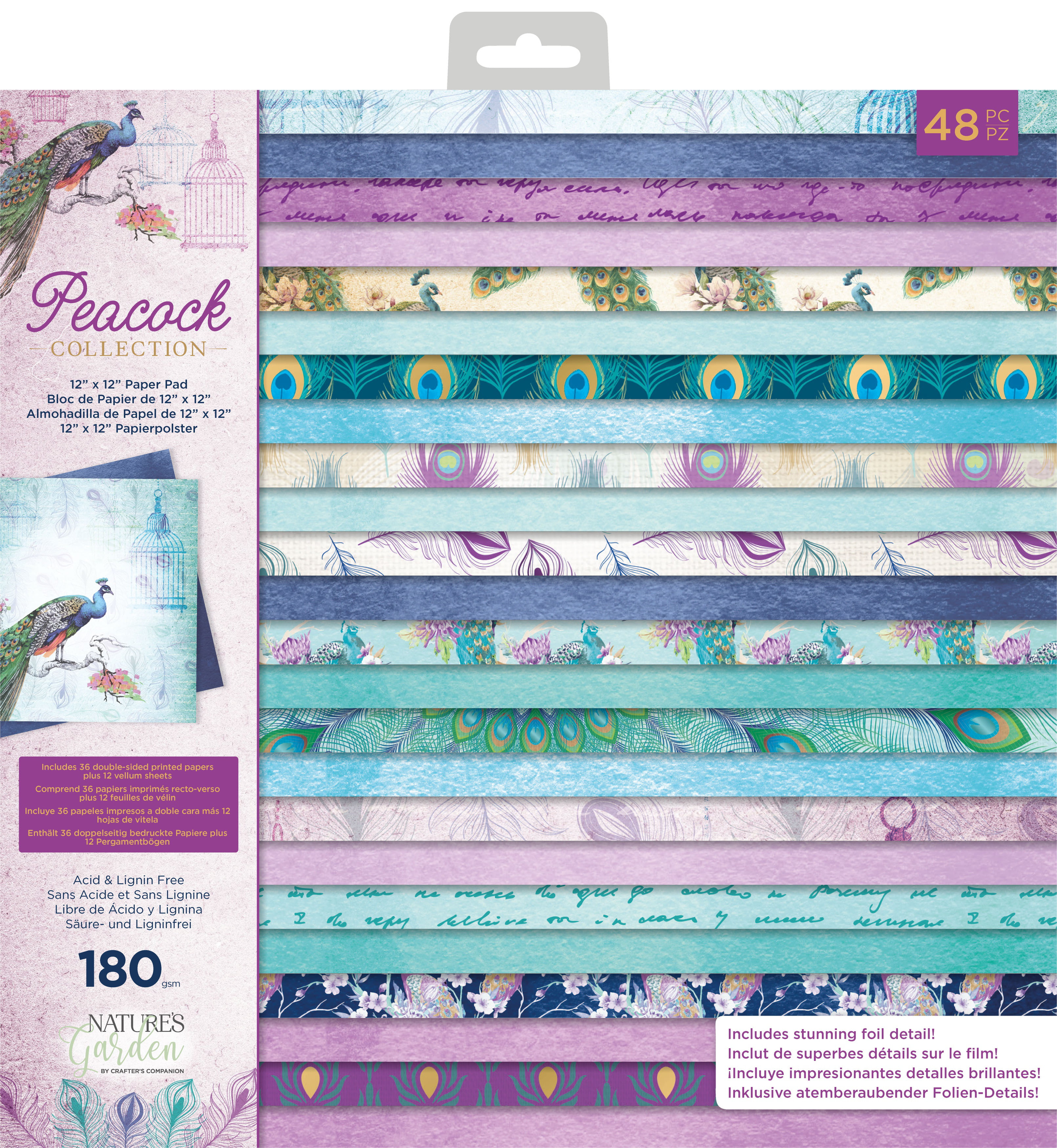 Peacock Collection Nature's Garden By Crafter's Companion FREE Ship You Pick 