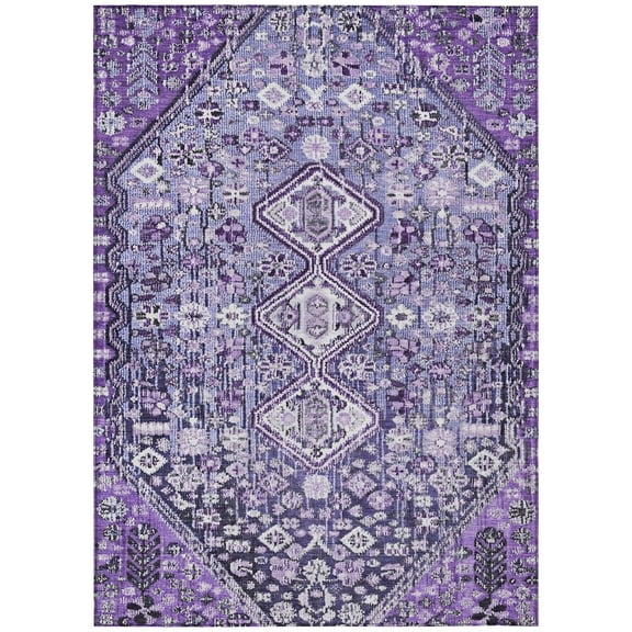 Dalyn Rugs Machine Washable Indoor/Outdoor Chantille Purple 2'6" x 3'10" Rug