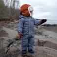 thumbnail image 4 of JAN & JUL Toddler Rain Suit, Warm Fleece Lining for Girls or Boys (Cozy-Dry: Heather Grey, Size: 4 Years), 4 of 7