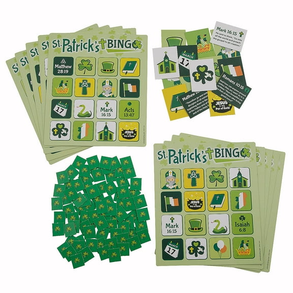 Fun Express Religious St. Patrick's Day Bingo Game for 16