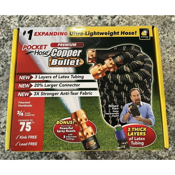 Copper Bullet 75ft Expandable Garden Hose LeadFree