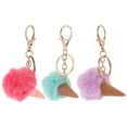 thumbnail image 1 of 3 PCS Llaves adorables de bolsas decorativas Cachuelas colgantes de helado llave, 1 of 5