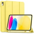 thumbnail image 1 of KOMI for iPad 10th Generation Case 2022 with Pencil Holder, iPad 10.9 Inch Case [Support Touch ID] Flexible TPU Back Shell Smart Trifold Stand Protective Cover, Auto Wake/Sleep, 1 of 5
