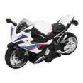 thumbnail image 3 of PENGXIANG Kids Motorcycle Toy  Pull Back High Simulation Alloy Motorcycle Model Toy  For Collection Green Blue White, 3 of 8