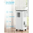 thumbnail image 6 of TABU Portable Air Conditioner,12000 BTU Portable AC Unit with Dehumidifier,Fan,Cool,Remote Control,up to 550 Sq.ft,White, 6 of 9
