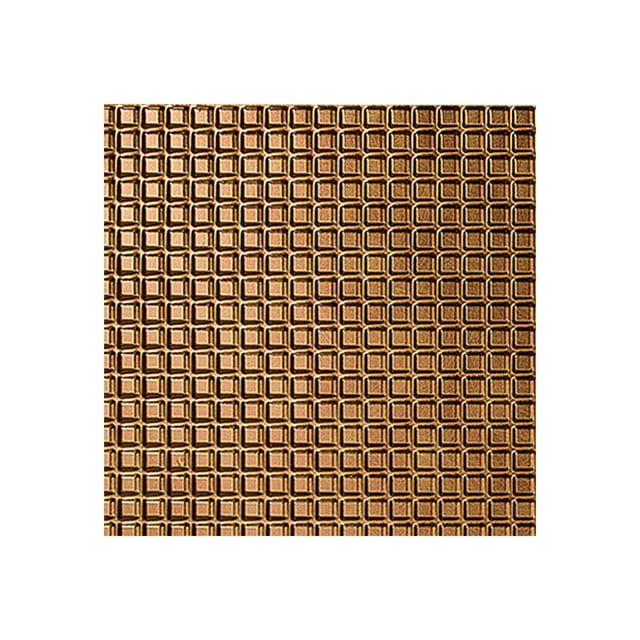 FASÄDE Easy Installation Squares Antique Bronze Wall Panel Sample (12" X 12" Sample)