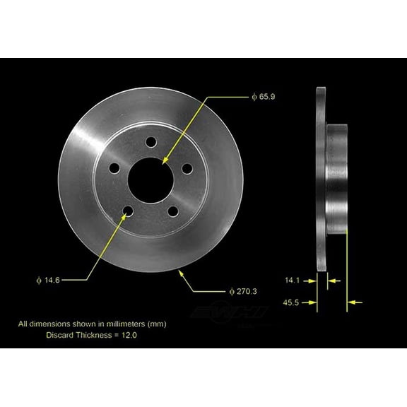 BENDIX PRT5563 Bendix Brake Rotor Fits select: 2004-2012 CHEVROLET MALIBU, 2005-2008 CHEVROLET COBALT
