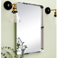 thumbnail image 3 of TEHOME Contemporary Chrome Bathroom Mirror, 20x30 inches, Metal framedd Rectangle, 3 of 6