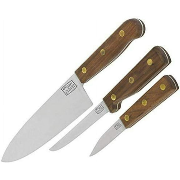 Chicago Cutlery Walnut Tradition 3-Piece Prep Knife Gift Set