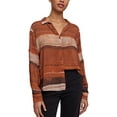 thumbnail image 3 of Bella Dahl womens  Capri Button Down, XL, Red, 3 of 5