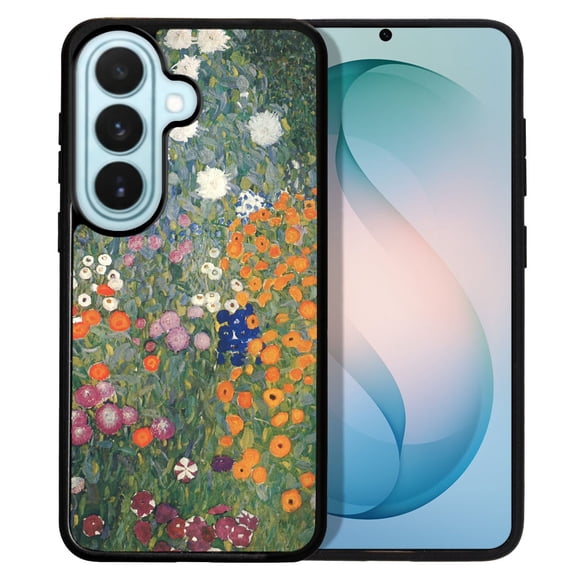 WIRESTER Shockproof Soft Rubber Cover Case for Samsung Galaxy S26 / S26 Plus 6.7" 2026, Gustav Klimt Flower Garden