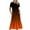 Orange, variant on Patlollav Travel Dress for Women, Women's Summer Gradient Print Dress Casual Flowy Tiered Maxi Beach Dress with Pockets