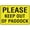 Warning Sign 2, variant on Please Knock Before Entering Warning Security Outdoor Sign - 8"x12", Reflective, Weatherproof - Home, Office, Clinic, Private Room
