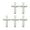 Silver Narrow face, variant on HONCLL 5pcs Alloy Crucifix Shaped Brooch Pin Metal Badge for Christian Faith Expression