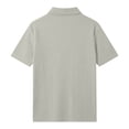 thumbnail image 4 of FRSASU Men's Ribbed Polo Shirts Short Sleeve V-Neck Slim Fit Polo Shirt Casual Summer Collared Golf Shirt Green, 4 of 5