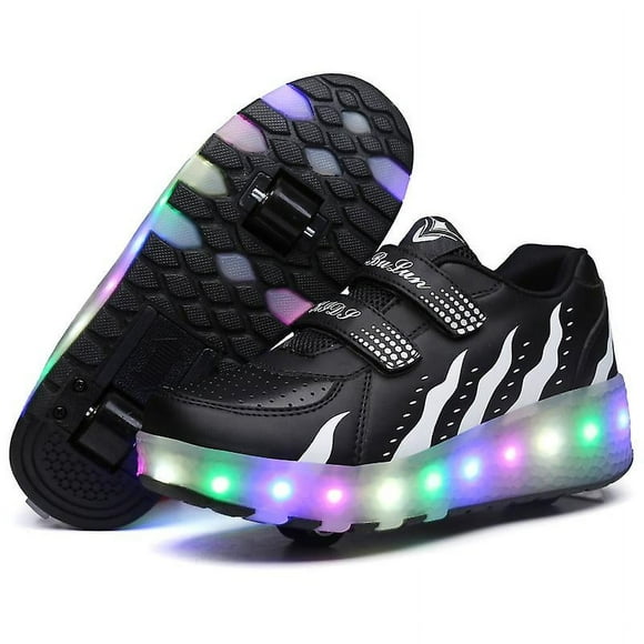 Kids Shoes With Wheels Led Light Shiny Roller Skates Shoes Kids Gifts Boys Girls The Best Gift For Party Birthday Christmas Day