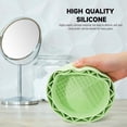 thumbnail image 5 of Brush Holder & Bowl Cleaning Tool, Green, 1 Piece - Makeup Brush Cleaner Mat with Drying Rack Silicone Makeup Brush Cleaning Mat Scrubber Bowl Make up Brush Cleaner Pad for Cosmeti Makeup Organizers, 5 of 7