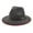 Dark Gray, variant on IDALL Fedora Hats for Men Visor Hats Woolen Top Hat Jazz Hat Retro Black Edging Woolen Hat Flat Brim Sunshade Big Brim Hat Summer Hats Western Hat Army Green One Size