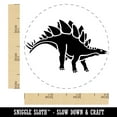 thumbnail image 2 of Stegosaurus Dinosaur Self-Inking Rubber Stamp Ink Stamper - Orange Ink - Small 3/4 Inch, 2 of 7