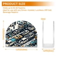 thumbnail image 3 of Roads Cars and Houses Napkin Holder for Table Clear Napkin Stand Paper Holder Acrylic Organizer Dispenser Napkins for Dinner Kitchen Restaurant Room, 3 of 8